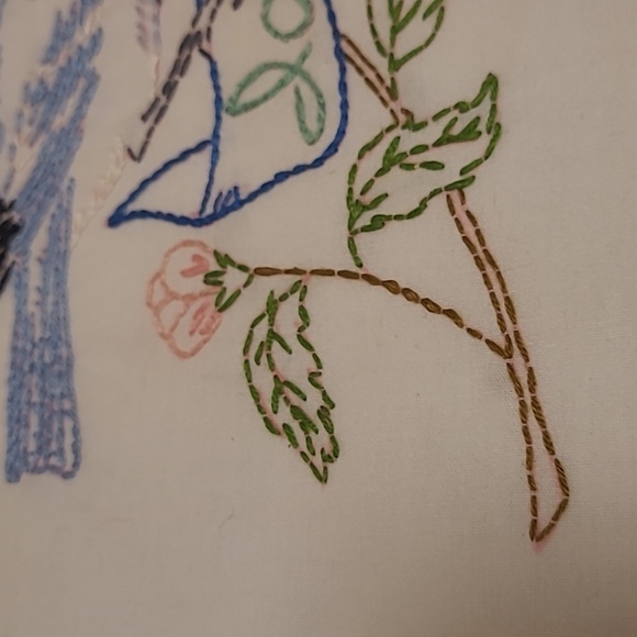 Vintage Hand Stitched Idaho State Bird & Flower - Picture 4 of 16